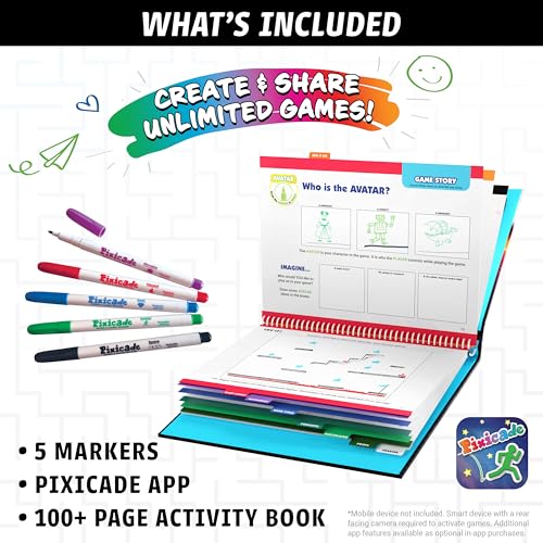Abacus Brands Pixicade! Turn Drawings Into Playable Video Games! | Doodle & Draw, Snap Play & Share Instant Video Games! | Mobile Video Game Maker and Creation Studio! - Image 6