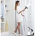 SALAV X3A Heavy Duty Commercial Full-Size Garment Steamer with Foot Pedals and Extra Large 3L (101.5 oz) Water Tank (White) and Accessories Pack