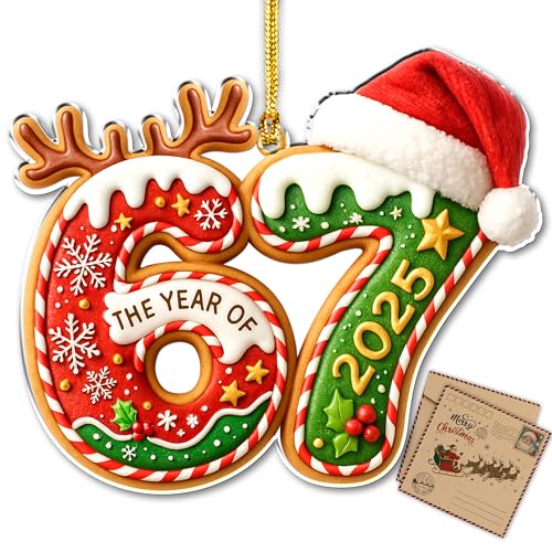 Gingerbread 67 Ornament, 67 New Year Ornament, New Years Gifts 2026, 67