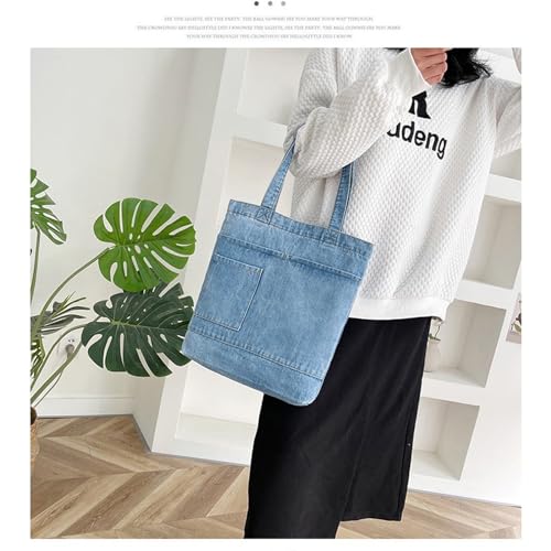 Women's denim wallet, casual handbag, crossbody shoulder bag, girl tote canvas bag4