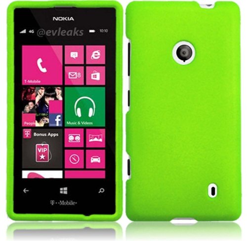 For Nokia Lumia 521 Hard Cover Case Neon Green Accessory