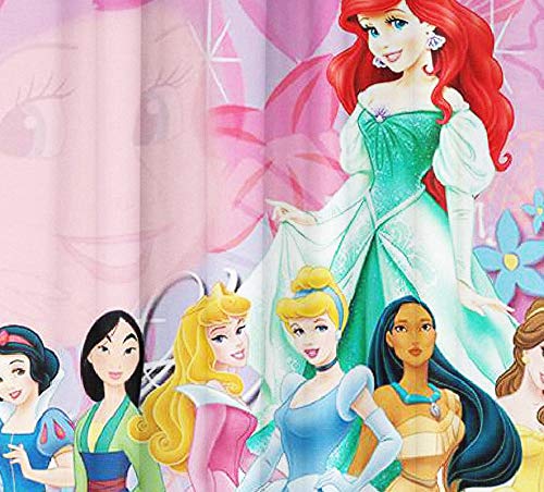 Image of Jasminee Pink 3D Printed Kids Curtains for Kids Room, Nursery, Bedroom Playroom (2 Panels, 4x7 Feet) Cute Curtain for Kids Room, Set of 2, Printed Curtain, Door Curtain