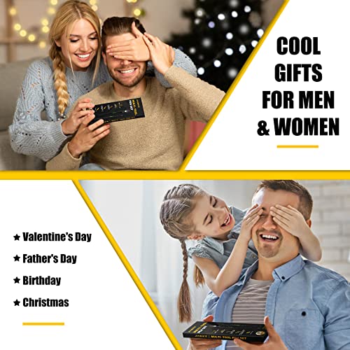 Gifts For Men Dad Fathers Day From Daughter Son, Multitool Pen Set, Cool Gadgets Gifts For Husband Grandpa, Unique Multi Tool With Led, Stylus, Level, Screwdriver, Flathead #TOP1