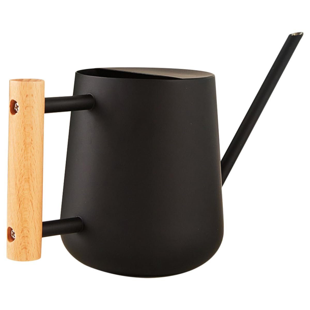 Tofficu Annaffiatoio per Fiori e Piante da Interno 900 Ml in Acciaio Inox Beccuccio per Irrigazione Mirata di Bonsai e Piante in Vaso, Accessorio per Giardinaggio Casa e Balcone,