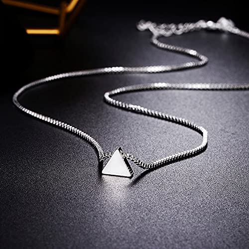 Collier pendentif triangle de prestige chaîne box 20 pouces - 4