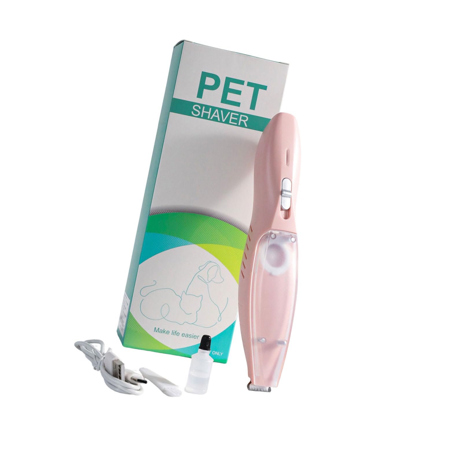 Rifinitore per toelettatura antirumore per cani con, B