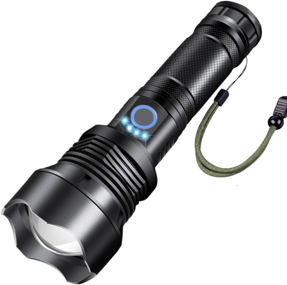 Lanterne LED XHP70 haute puissance 3500 lm rechargeable et réutilisable