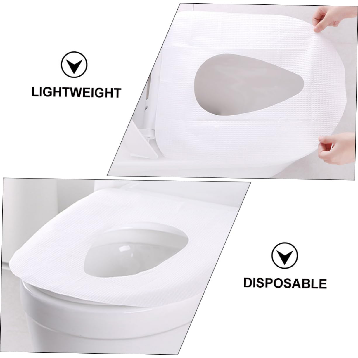 30pcs Toilet Seat Covers for Travel Disposable Seat Pads Soft Comfortable Hospital Hotel Office