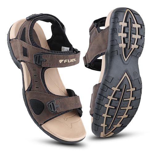 Image of FUEL Sandals & Floaters for Mens & Boys Comfortable & Lightweight Dailywear, Anti-Skid Flexible & Breathable for Running, Walking Stylish Casual Sandal for Outdoor Footwear For Gents (2112-04)
