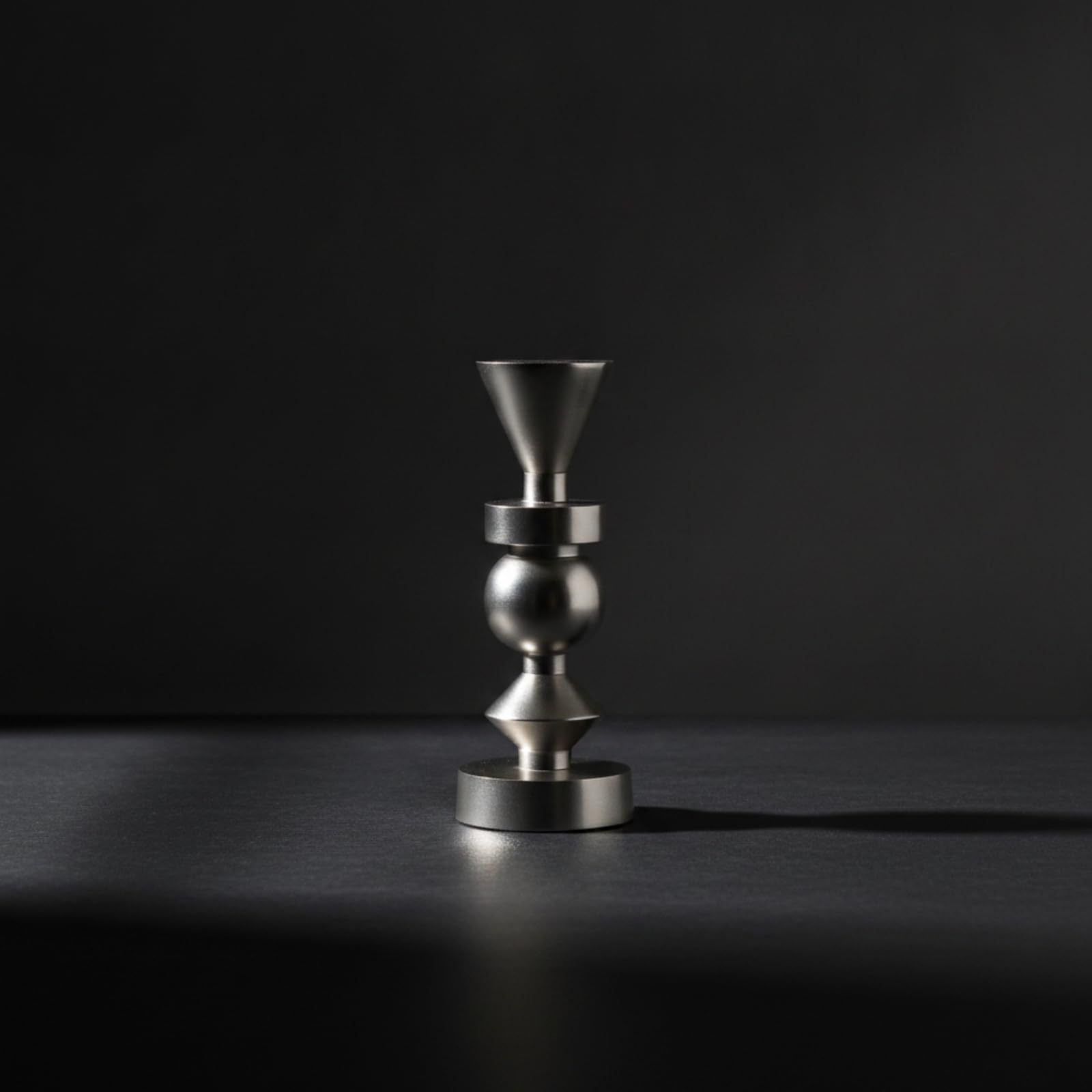 Gralara Kerzenhalter in Blumenform metallisch Aluminium-Kerzenständer modern Kerzenleuchter für Tischdekoration