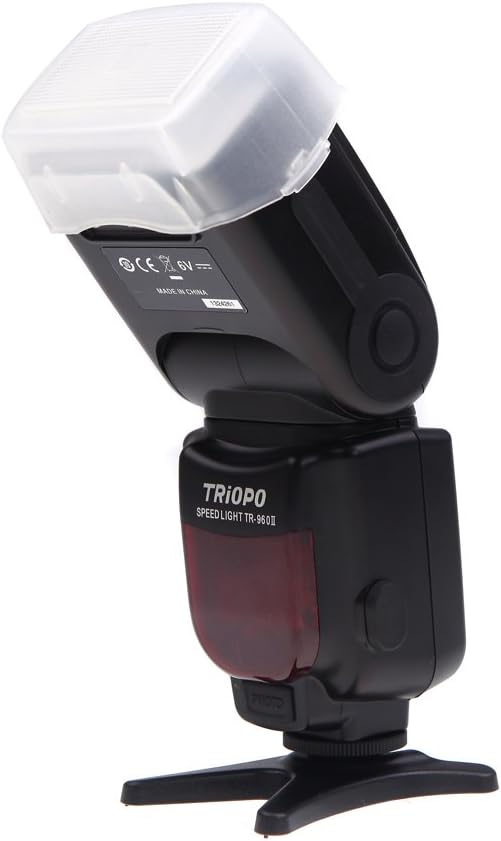 Triopo TR-960II Flashgun Triopo Speedlite Flash Compatible for Nikon Canon Cameras Color Black