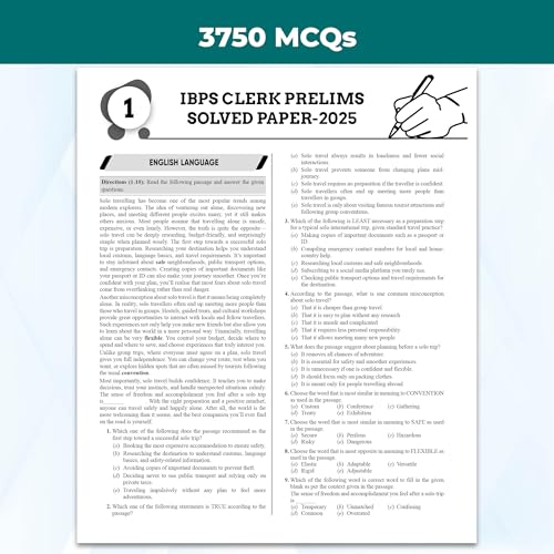 Image of PW IBPS Clerk 27 Year-wise Prelims & Mains Previous Year Solved Papers Till Nov 2025 with 15 Online CBT Tests For Exam 2026-27 | 3750 PYQs | English Edition