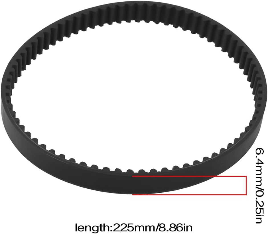 Create idea 4x Toothed belt 225x16mm Replacement Belt Compatible with Hoover High Performance Swivel Upright Vacuum Cleaner Model UH74200