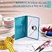 Piriuuo Magnetic Needle Case, Sewing Needle Case Rectangle Magnetic Needle Keeper Portable Knitting Pin Holder Case Sewing Needle Storage Box for Pin Holder Organizer (Green)
