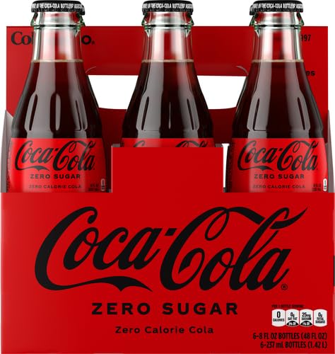 Coca-Cola Zero Sugar Glass Bottles, 8 fl oz, 6 Pack - Thumbnail 2
