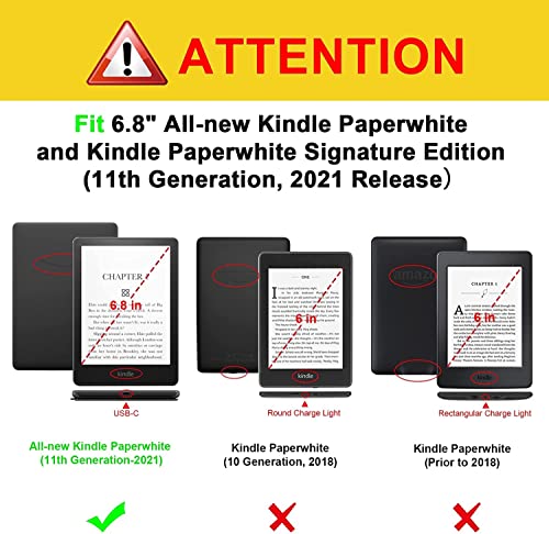 Image of ProElite Slim Smart Flip case Cover for Amazon Kindle Paperwhite 6.8 inch 11th Generation 2021, Galaxy (Fits Signature Edition Also)