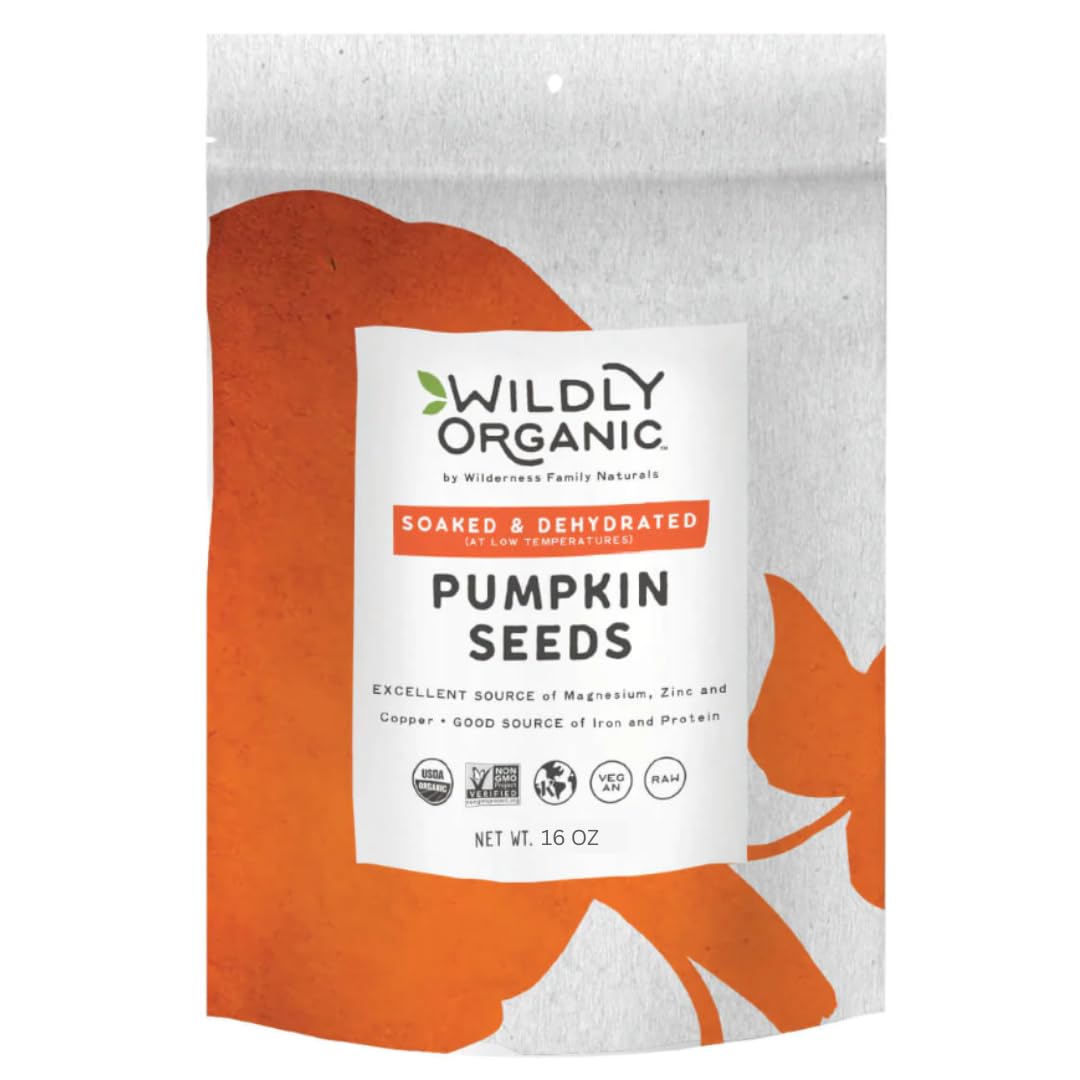 Wildly Organic California Almonds 16 Oz, 1 lb Bag – Organic, Soaked and Dried, Non-GMO, Vegan, Plant-Based, Clean Eating Snack – Perfect for Baking, Snacking, Recipes