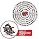 Einhell Akku-Handkreissäge TE-CS 18/165-2 Li - Solo Power X-Change (18 V, Ø 165 mm Sägeblatt, 57 mm Schnitttiefe, werkzeuglose Einstellung, LED, ohne Akku)