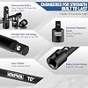 78-Piece Impact Socket Extension Set, 1/4, 3/8 & 1/2 Drive, Includes Socket Adapters, Ratchet Extension Bars, Swivel Joints, Couplers & 57 Impact Bits