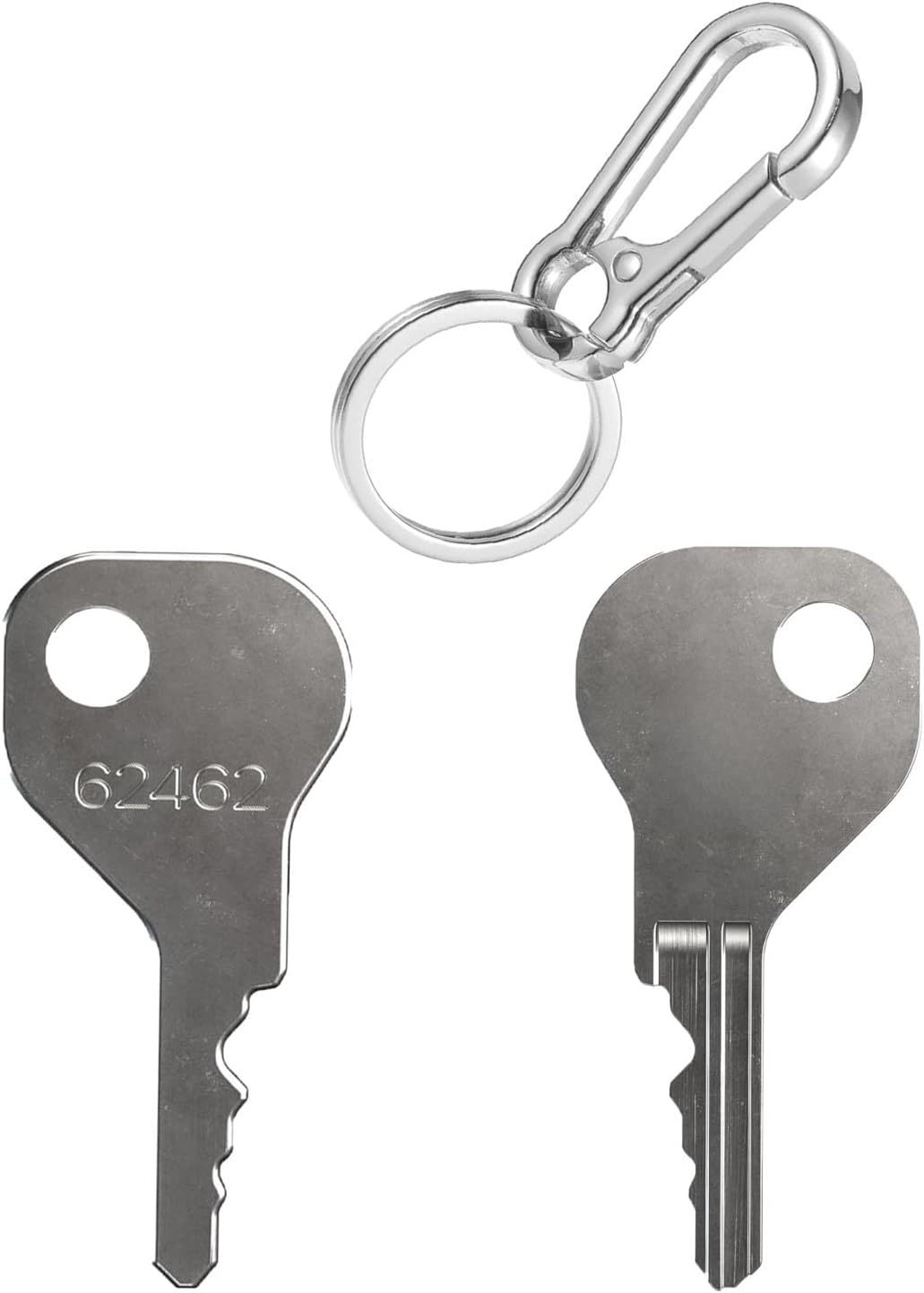 62462 Magna Latch Replacement Keys for Yard, Garden, with Keychain,and Pool Gate Safety Latches Compatible with D&D MagnaLatch Series 2 (Old Style) & LokkLatch Downward-Facing Keyhole-(2 PCS)