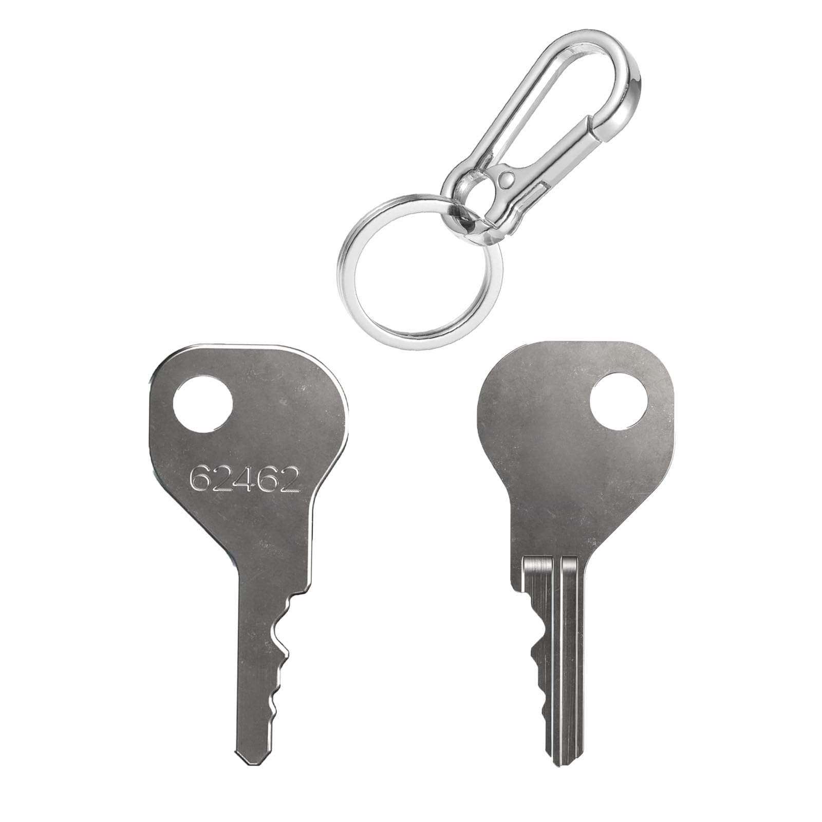 62462 Magna Latch Replacement Keys for Yard, Garden, with Keychain,and Pool Gate Safety Latches Compatible with D&D MagnaLatch Series 2 (Old Style) & LokkLatch Downward-Facing Keyhole-(2 PCS)