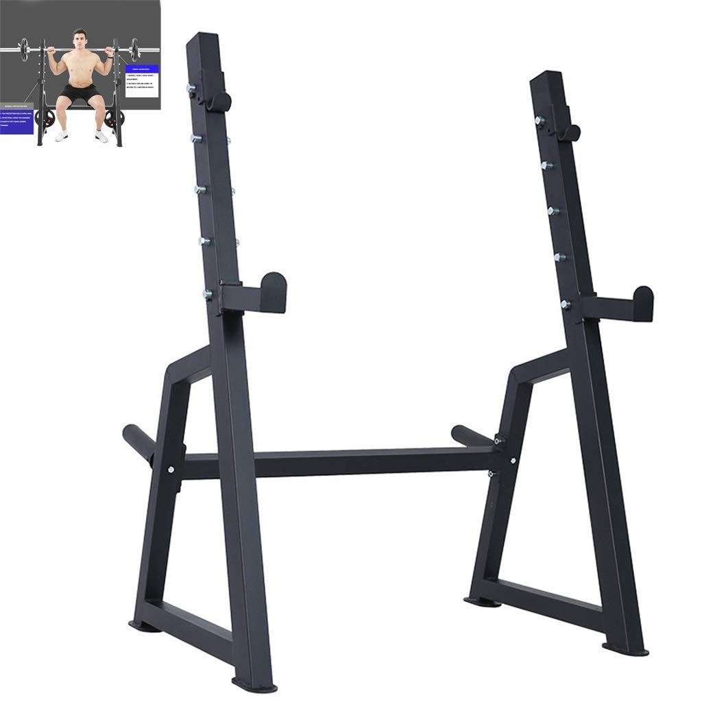 ERoomQ Commercial Squat Rack Barbell Rack Bench Press Rack Multi-Function Fitness Equipment Weight Training Equipment Bearing 300kg