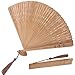 Gatuida Hand Fan Vintage Chinese Japanese Foldable Handheld Fan with Tassels for Women Girls