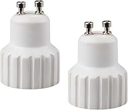LOVIVER Pack of 2 GU10 to GU10 Adapter Lamp Holder Socket to Install Robust Light Converter
