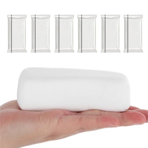 Arcilla selladora impermeable para reparación, paquete de 6 masillas de silicona moldeables blancas, barro de reparación rápida para conexión de