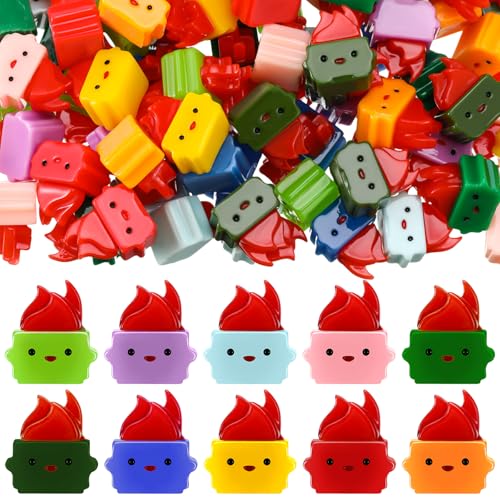 Simgoing 50 Pcs Mini Resin Dumpster Figurines Bulk Miniature Resin Trash Shape Mini Dumpster Desk Accessories Funny Employee Appreciation Gifts for Office Coworkers Teacher Nurse (Bright Colors)