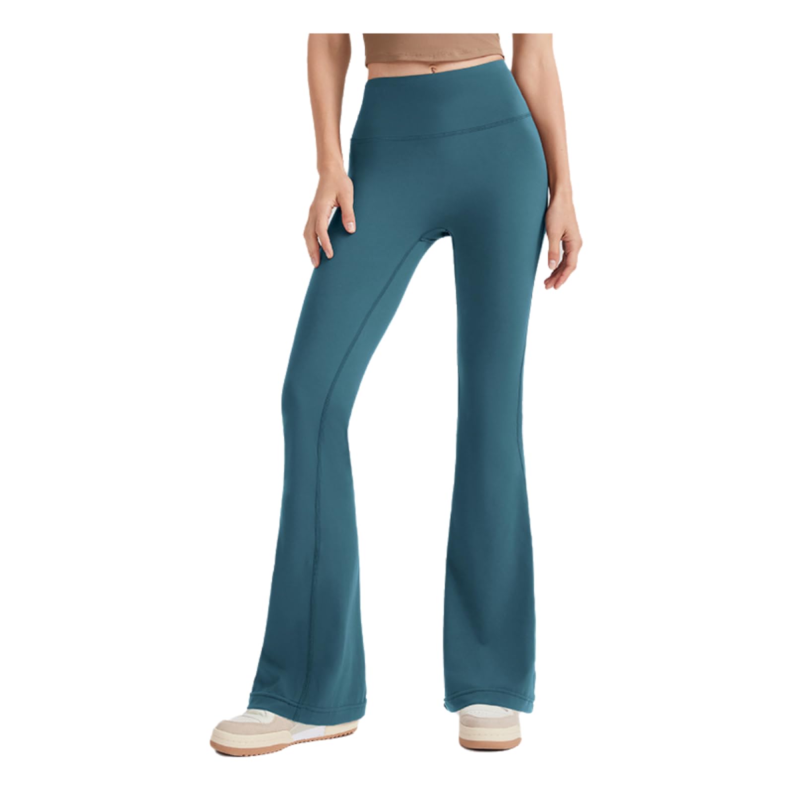 Bootcut Jazzpants damskie spodnie do jogi, damskie spodnie wierzchnie, mikroflara, amerykańska, cienka, wysoka talia, wyszczuplające biodra, lifting, sport, fitness, spodnie rekreacyjne, rozmiar XL