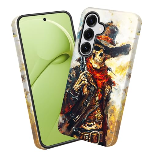 wiaekosef for Galaxy A17 5G Case,Heavy Duty Dual Layer Hard PC & Soft Silicone Rugged Bumper Shockproof Protective Case for Samsung Galaxy A17 5G 6.7 inch 2026,Cool Skull