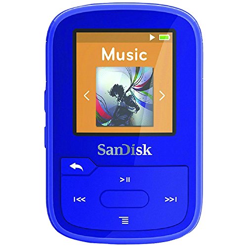 SanDisk Clip Sport Plus 16 GB Flash MP3 Player - Blue