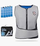TOURGO PCM Cooling Vest for MS Patients,Cool Vest for Men&Plus-size Women with 3 PCM Packs - Provides Constant 65℉ for 3-5 Hours (M-XXL)