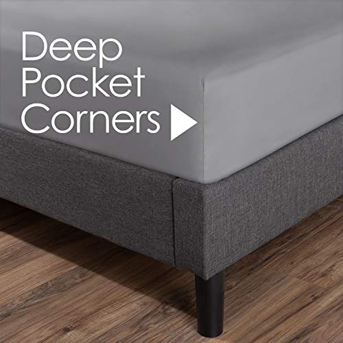 Lavish Home Brushed Microfiber Sheet Set, Queen, Blue #TOP3