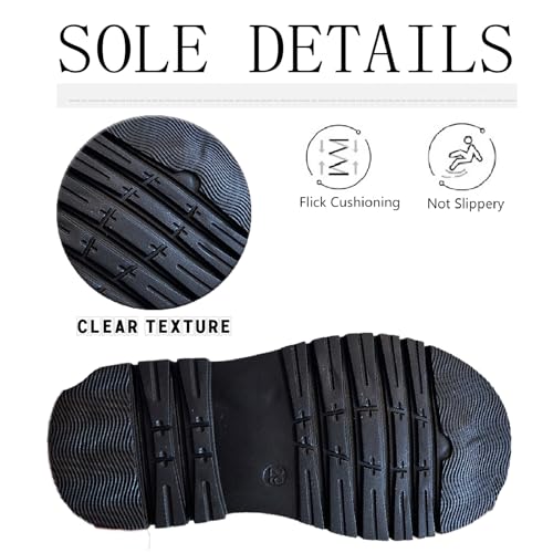 Girls Leather Lace Up Knee High Boots with Side Zipper Fashion Comfortable Round Toe Low Heel Combat Riding Boots Winter Fur Lined Tall Boots Little Kid/Big Kid4