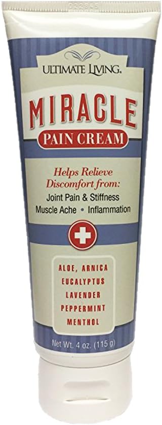 Miracle Pain Cream: [4 oz.] Natural Anti-Inflammatory Cream for Fast and Safe Relief from Arthritis, Tendonitis, Back Pain, Chronic Aches, Joint Pain, and Sore Muscles.