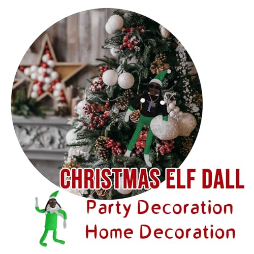 KEGOZ St. Patrick's Day Elf Doll, Plush 12'' Hip Hop Toy for Shelf Decoration, Includes Extra T-shirt, Stylish Sunglasses, and Necklace, Fun Gift for Men & Women for Parties, Holidays, Home Festivals - Image 3