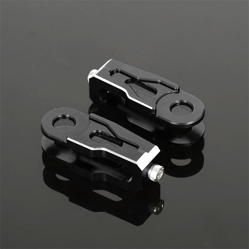 Monkey 125 Rear Swing Arm Chain Adjuster Tensioner Compatible with Monkey125 JB02/JB03 2018-2024 All Models 3D Carve Motorcycle Chain Accessories (Black)