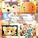◕‿◕ Swpeet 90pcs 12MM 9 Color Plastic Safety Eyes and 10Pcs 12MM Noses Set for Doll, Puppet, Plush Animal Making and Teddy Bear