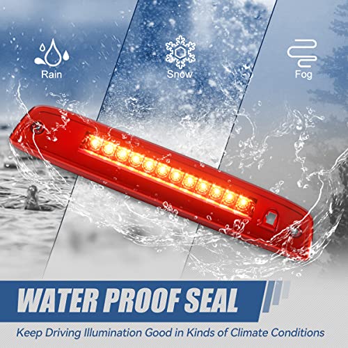 Led Red Housing 3Rd Third Tail High Mount Brake Light Lamp Compatible With Ford Expedition Navigator 03-16 #TOP5