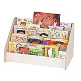 Children's Factory-ANG1201 Toddler Low Book Display Stand, Girls/Boys Bedroom Bookshelves & Storage Organizer, Kids Classroom Furniture for Playroom/Homeschool/Daycare