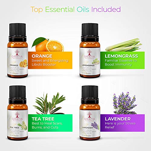 Innovative Aromatherapy Oil Diffuser With Essential Oil Set For Large Room, Zen Design, 6 Relaxing Sounds, White Noise Machine, 7 Night Lights, Ultrasonic Super Quiet Cool Mist Aroma Humidifier #TOP2