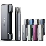 アスパイア Nexi Pro Pod Kit バッテリーケースセット オフィスエッジステッカー付 電子タバコ vape 本体 ベイプ アスパイア ネクシー プロ 水蒸気 pod型 ベープ 持ち運び シーシャ ネクシー ニコチン0 タール0 液体物無し [J-38] (ブルーグレー)