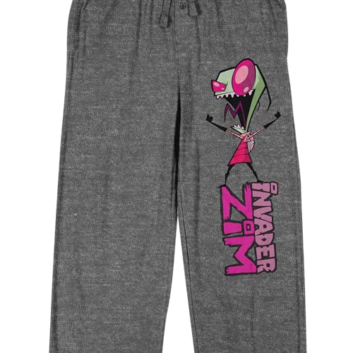 Invader Zim Men's Heather Gray Sleep Pants2