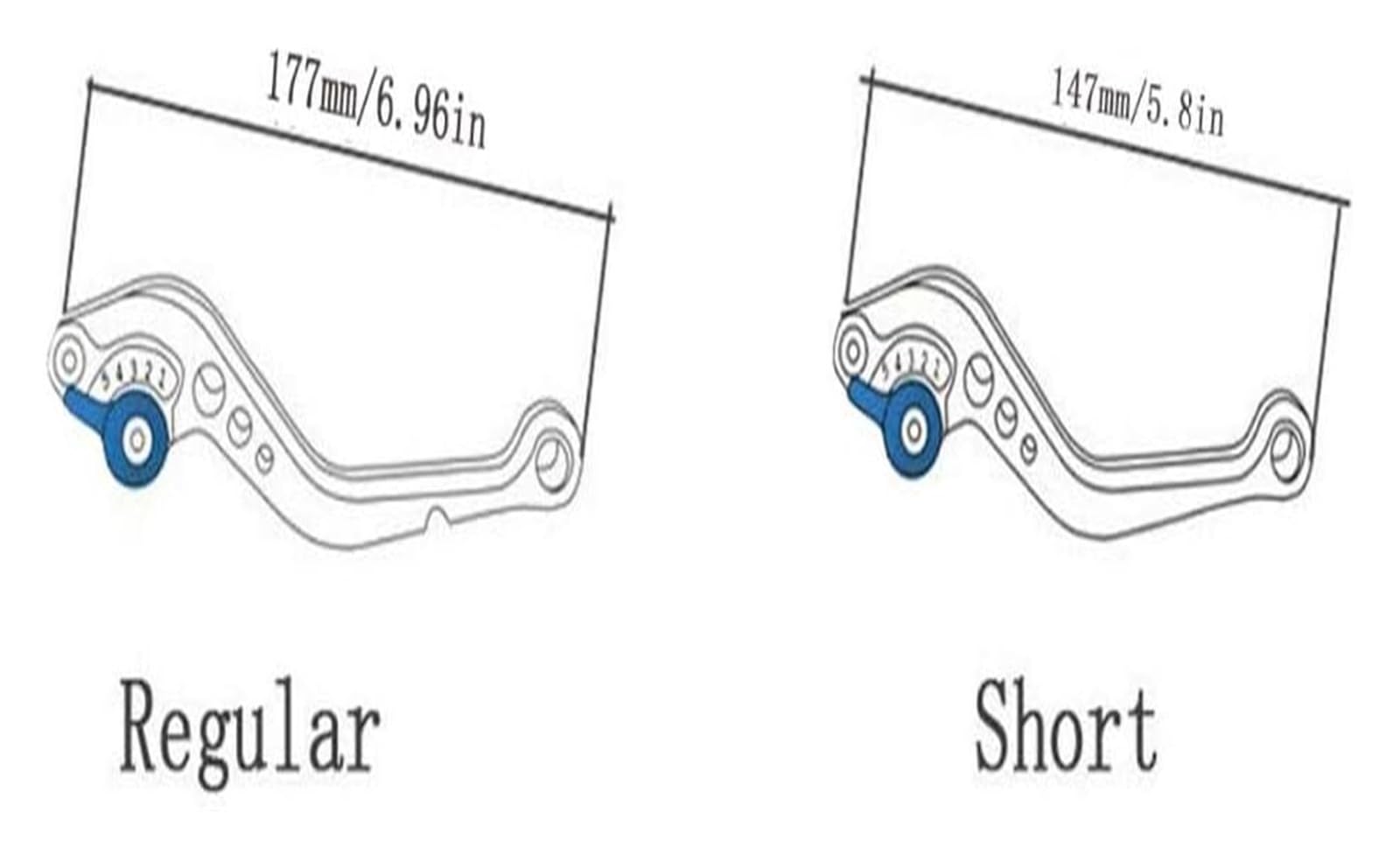 Leva Frizione Freno Moto Per Vespa PX Per Modelli A Disco LML 125 150 200 Per Star PX125 PX150 Moto Leve Freno Frizione Regolabili Corte Lunghe(Short 2)