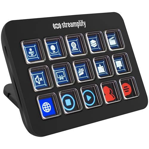 Stream Controller Streamplify STREAMING DECK ONE noir avec touches programmables