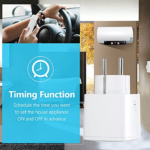 16A Smart Power Plug Tomada Inteligente Tomada WIFI para Tomada Inteligente Doméstica Tomada APP Con