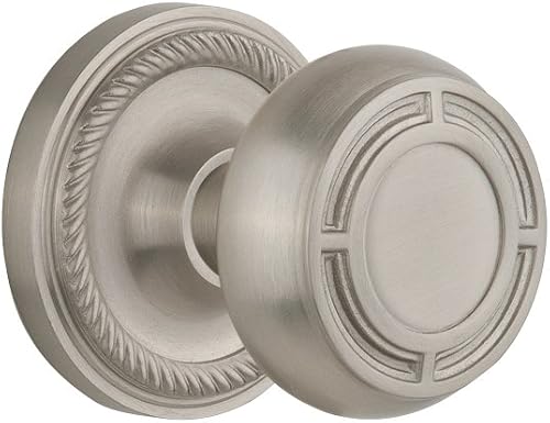 Miniatura 8 de Nostalgic Warehouse Roseta de cuerda con perilla de misión, paso - 2.75 pulgadas, peltre antiguo