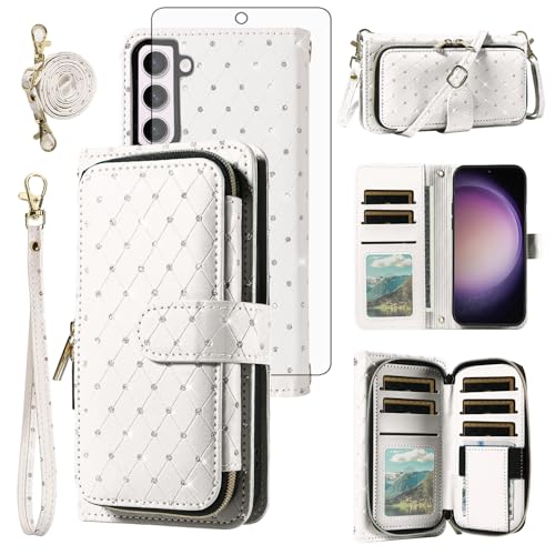 Coque Samsung Galaxy S23 rigide Asuwish blanc ZSZXLLB